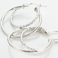 Marc Orian Créoles Argent|Créoles > Créoles Argent Blanc Marjorie