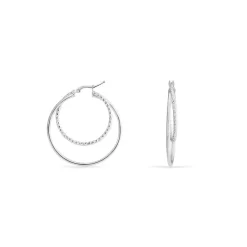 Marc Orian Créoles Argent|Créoles > Créoles Argent Blanc Marjorie