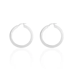 Marc Orian Créoles Argent|Créoles > Créoles Argent Blanc Mila