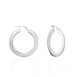 Marc Orian Créoles Argent|Créoles > Créoles Argent Blanc Mila