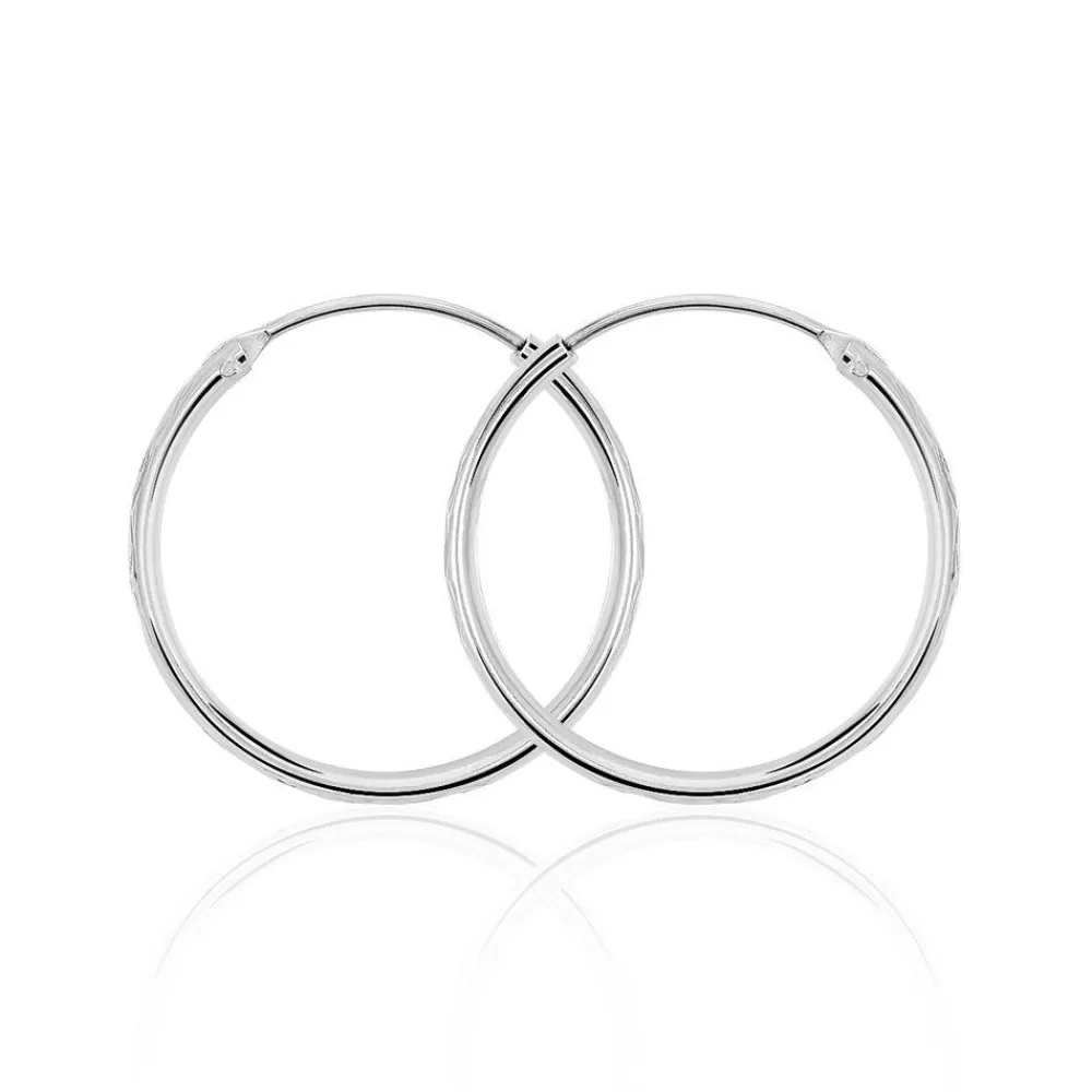 Marc Orian Créoles Argent|Créoles > Créoles Argent Blanc Najiha