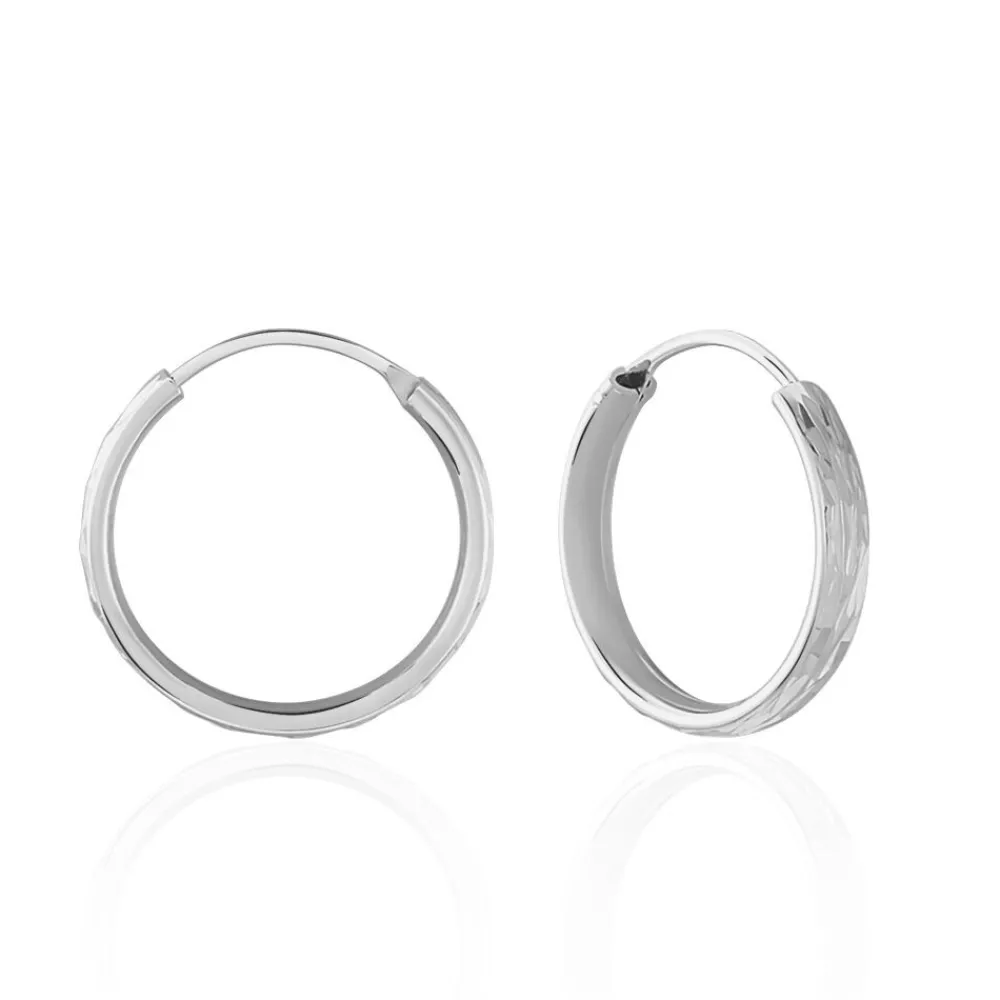 Marc Orian Créoles Argent|Créoles > Créoles Argent Blanc Najiha