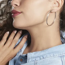 Marc Orian Créoles Argent|Créoles > Créoles Argent Blanc Najiha