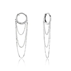 Marc Orian Créoles Argent|Créoles > Créoles Argent Blanc Olavi