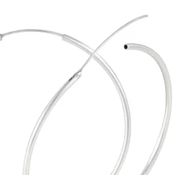 Créoles Argent Blanc Olympia