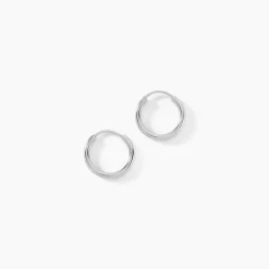 Créoles Argent Blanc Olympia