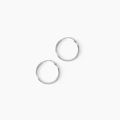 Créoles Argent Blanc Olympia