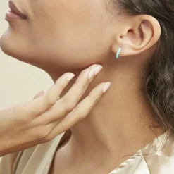 Marc Orian Créoles Argent|Créoles > Créoles Argent Blanc Sadia