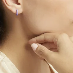 Marc Orian Créoles Argent|Créoles > Créoles Argent Blanc Sadia