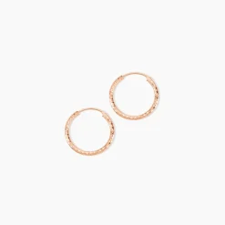 Créoles Argent Rose Agathe