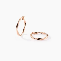 Marc Orian Créoles Argent|Créoles > Créoles Argent Rose Alieno