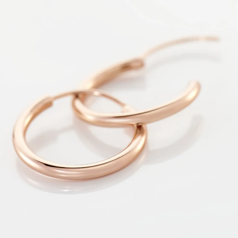 Créoles Argent Rose Olympia