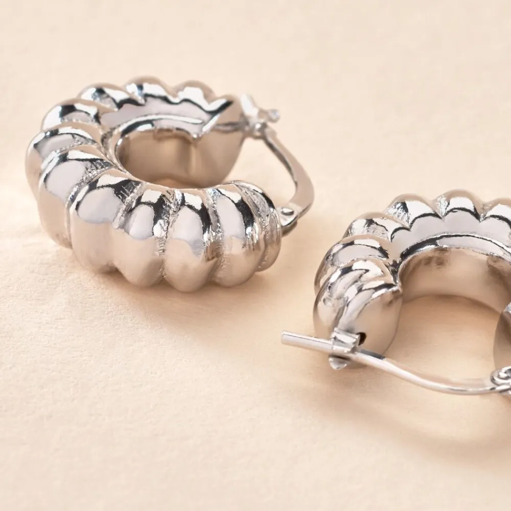 Marc Orian Créoles Argent|Créoles > Créoles Arie Argent Blanc