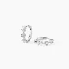 Marc Orian Créoles Argent|Bijoux Zirconium > Créoles Astrea Argent Blanc Oxyde De Zirconium