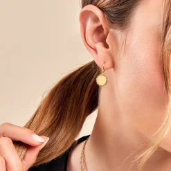 Marc Orian Créoles|Créoles Femme > Créoles Aurore Acier Jaune