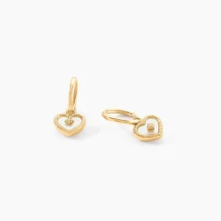 Marc Orian Créoles|Créoles Femme > Créoles Bronte Or Jaune Nacre Diamant