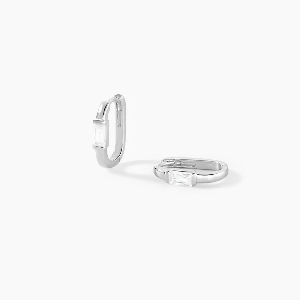 Marc Orian Créoles Argent|Bijoux Zirconium > Créoles Celyn Argent Rhodié Oxyde De Zirconium