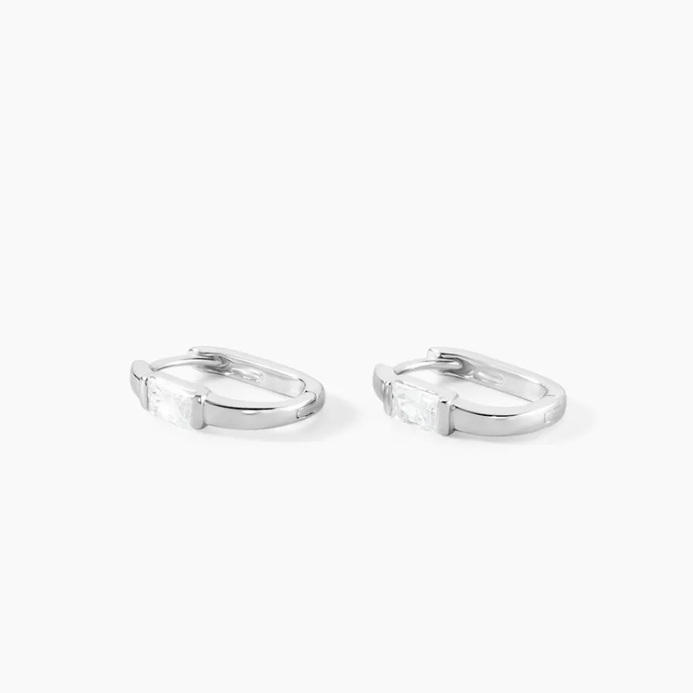 Marc Orian Créoles Argent|Bijoux Zirconium > Créoles Celyn Argent Rhodié Oxyde De Zirconium