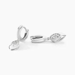 Marc Orian Créoles Argent|Bijoux Zirconium > Créoles Duchesse De Zirconium argent blanc oxyde