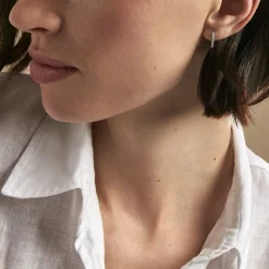 Marc Orian Créoles Argent|Bijoux Zirconium > Créoles Elga Argent Blanc Oxyde De Zirconium