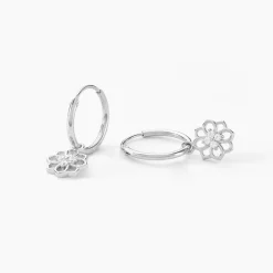 Marc Orian Créoles Argent|Bijoux Zirconium > Créoles Embelia Argent Blanc Oxyde De Zirconium