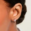 Marc Orian Créoles Argent|Bijoux Zirconium > Créoles Estrella Argent Blanc Oxyde De Zirconium