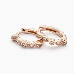 Marc Orian Créoles Argent|Bijoux Zirconium > Créoles Eugenie Argent Rose Oxyde De Zirconium argent rose oxyde champagne