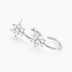 Marc Orian Créoles Argent|Bijoux Zirconium > Créoles Galliane Argent Blanc Oxyde De Zirconium