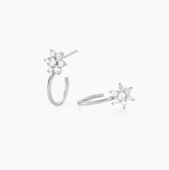 Marc Orian Créoles Argent|Bijoux Zirconium > Créoles Galliane Argent Blanc Oxyde De Zirconium
