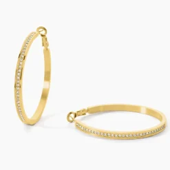 GUESS BIJOUX Bijoux Zirconium|Créoles > Créoles Guess Color My Day Acier Jaune Oxyde De Zirconium