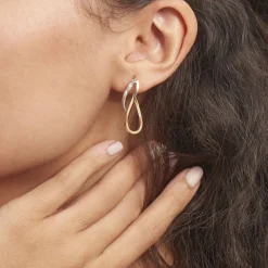 Marc Orian Créoles|Créoles Femme > Créoles Hepsie Or Bicolore