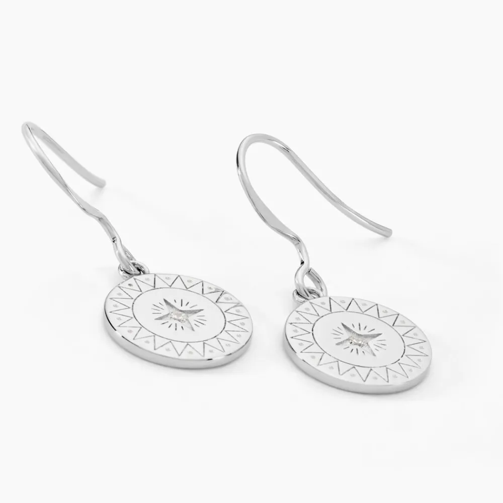 Marc Orian Créoles Argent|Bijoux Zirconium > Créoles Isra Argent Blanc Oxyde De Zirconium