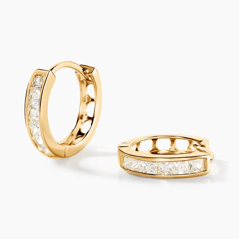 Marc Orian Bijoux Zirconium|Créoles > Créoles Ivria Or Jaune Oxyde De Zirconium