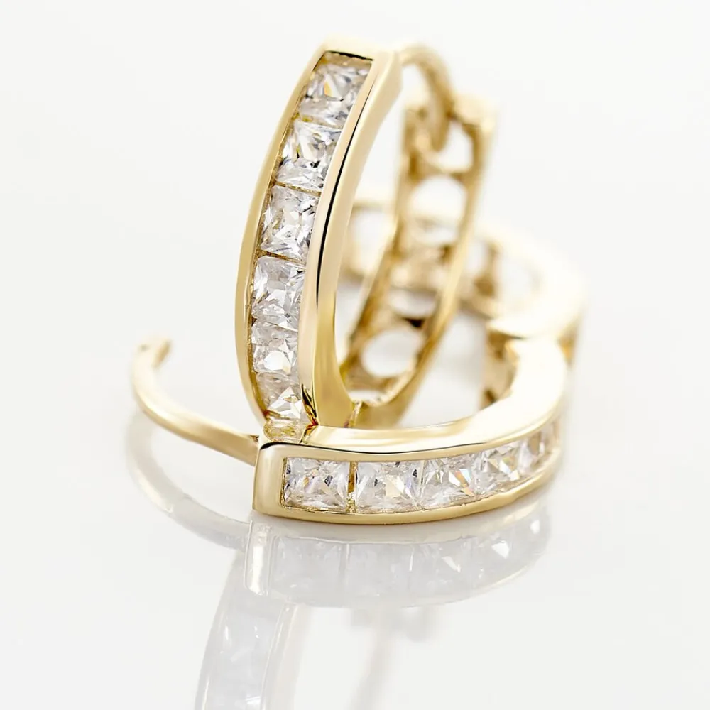 Marc Orian Bijoux Zirconium|Créoles > Créoles Ivria Or Jaune Oxyde De Zirconium