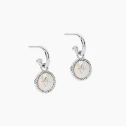 Marc Orian Créoles Argent|Créoles > Créoles Izarra Argent Blanc Nacre