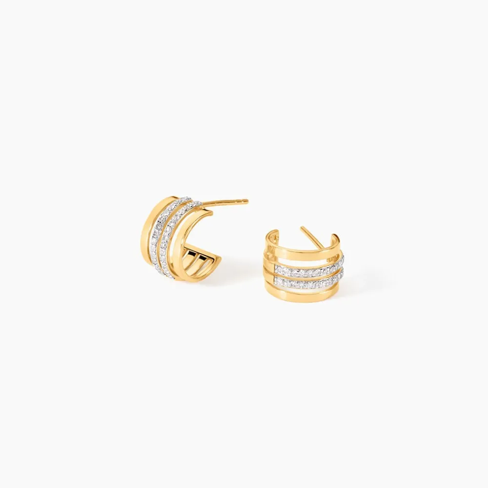 Marc Orian Créoles|Créoles Femme > Créoles Jibril Or Jaune Diamant