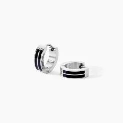 JOURDAN Créoles|Bijoux Homme > Créoles Homme Tilos Acier Blanc