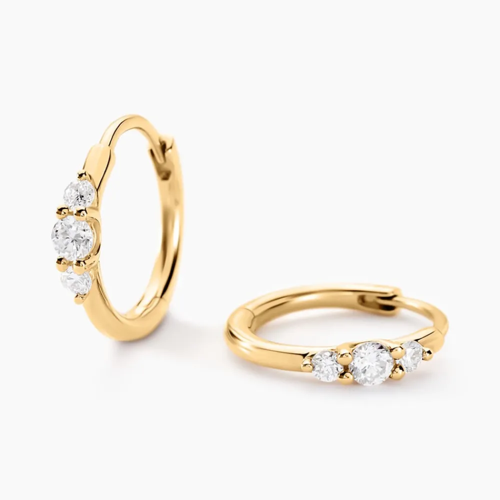 Marc Orian Cadeaux Mariage|Parures De Mariage > Créoles Kaelee Or Jaune Diamant Synthétique