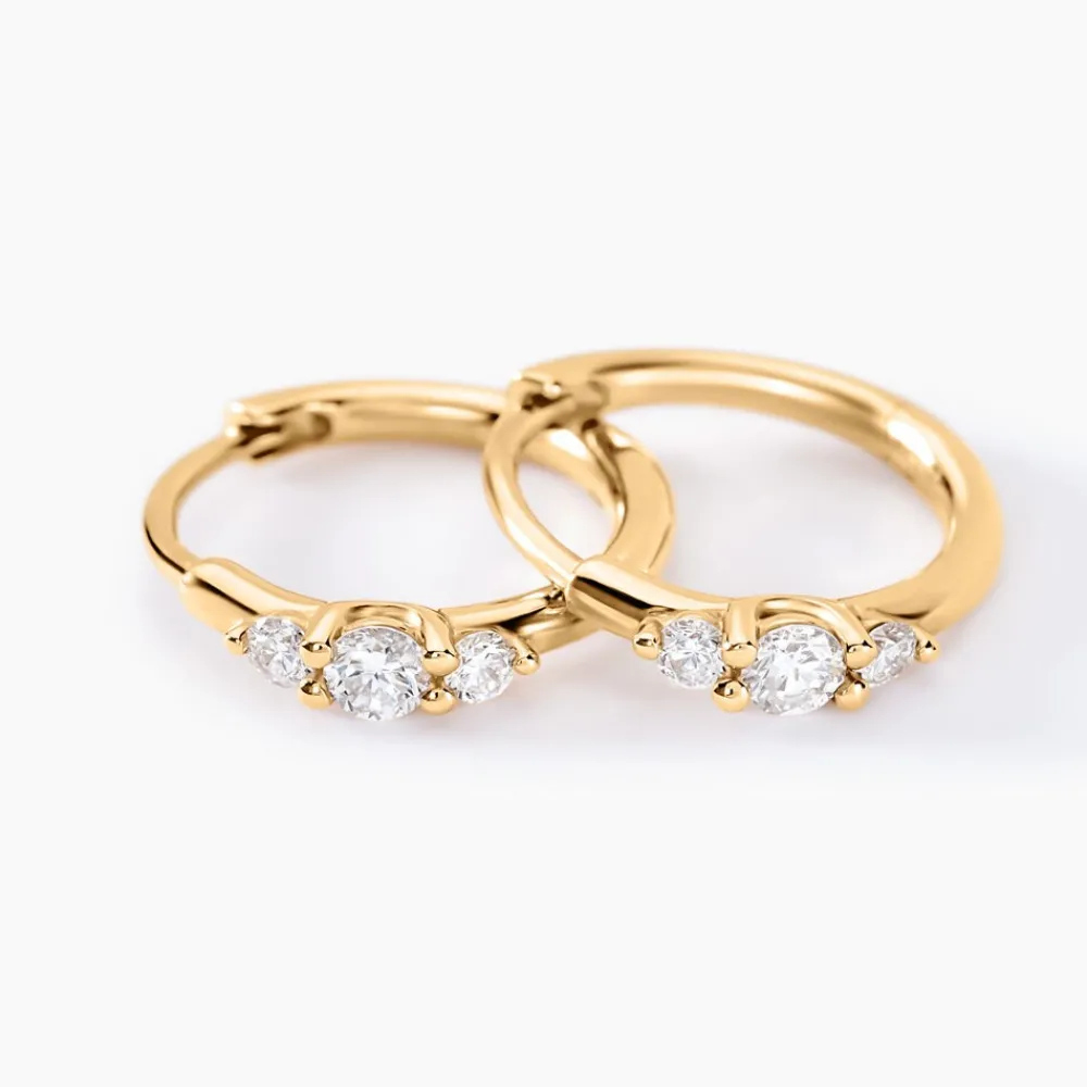 Marc Orian Cadeaux Mariage|Parures De Mariage > Créoles Kaelee Or Jaune Diamant Synthétique