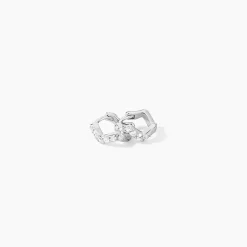 Marc Orian Créoles Argent|Bijoux Zirconium > Créoles Kaylin Argent Blanc Oxyde De Zirconium
