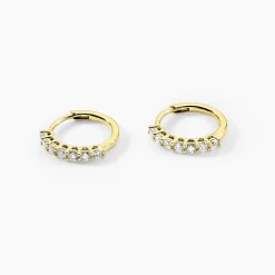 Marc Orian Bijoux Or|Boucles D'Oreilles Mariage > Créoles Kean Or Jaune Diamant Synthétique