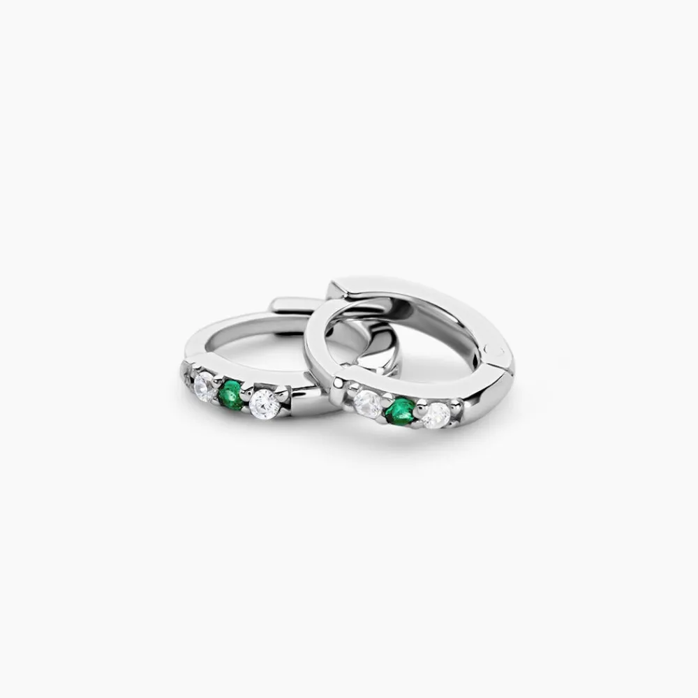 Marc Orian Créoles Argent|Bijoux Zirconium > Créoles Lauralie Argent Blanc Oxyde De Zirconium Pierre De Synthese