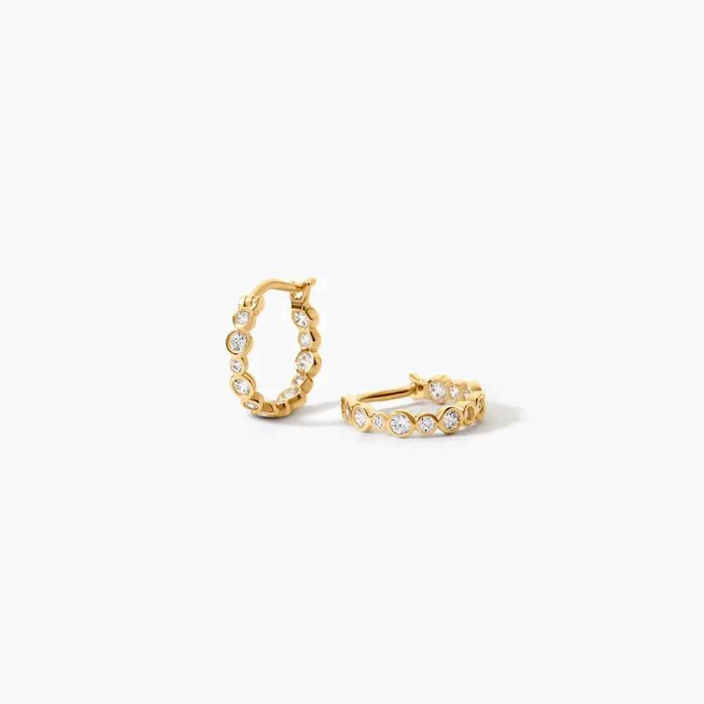 Marc Orian Bijoux Zirconium|Créoles > Créoles Lennon Or Jaune Oxyde De Zirconium