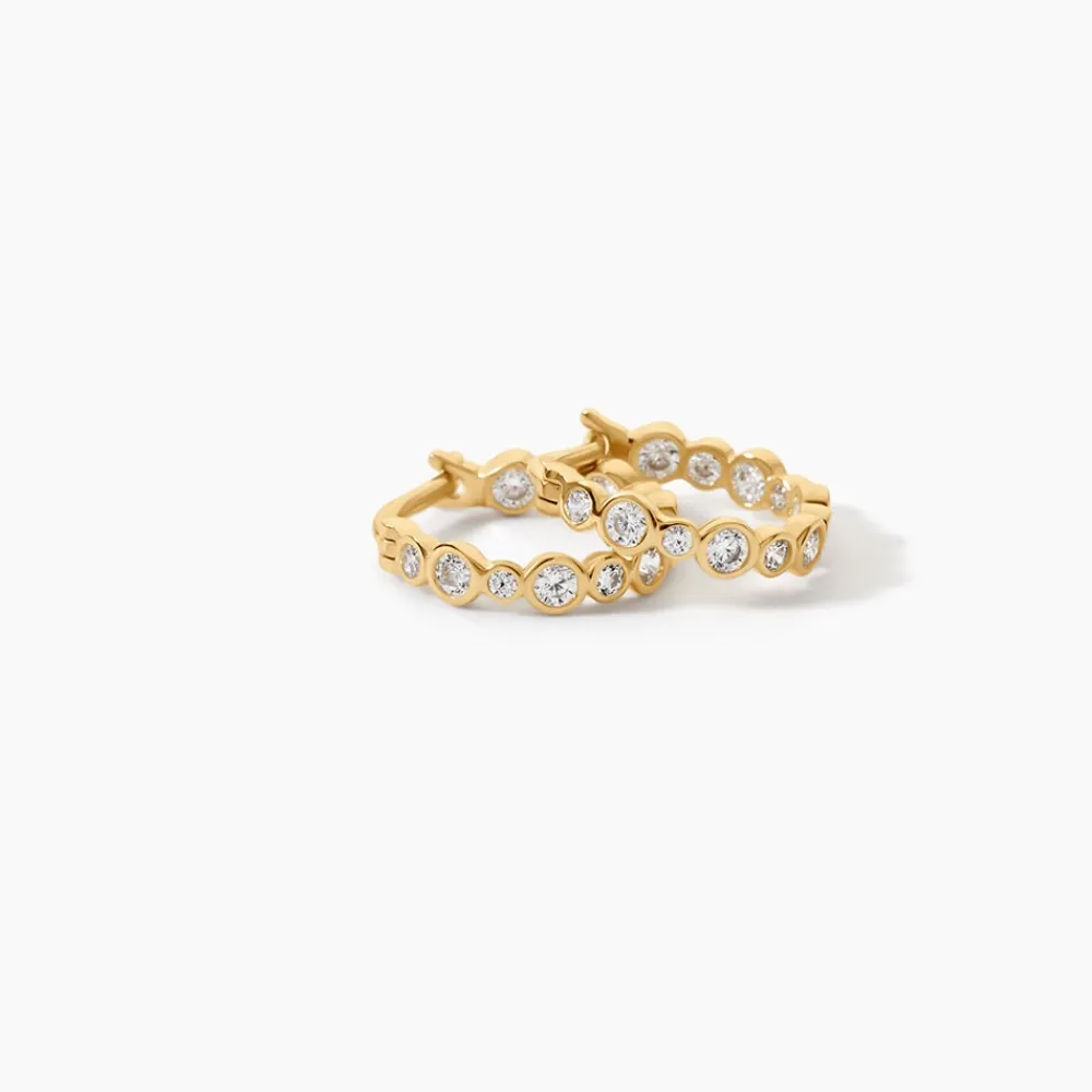 Marc Orian Bijoux Zirconium|Créoles > Créoles Lennon Or Jaune Oxyde De Zirconium