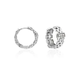 Marc Orian Créoles Argent|Bijoux Zirconium > Créoles Lilibeth Argent Blanc Oxyde De Zirconium