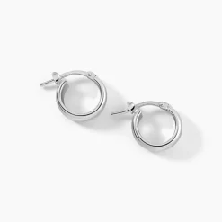 Marc Orian Créoles Argent|Créoles > Créoles Lisa Argent Blanc