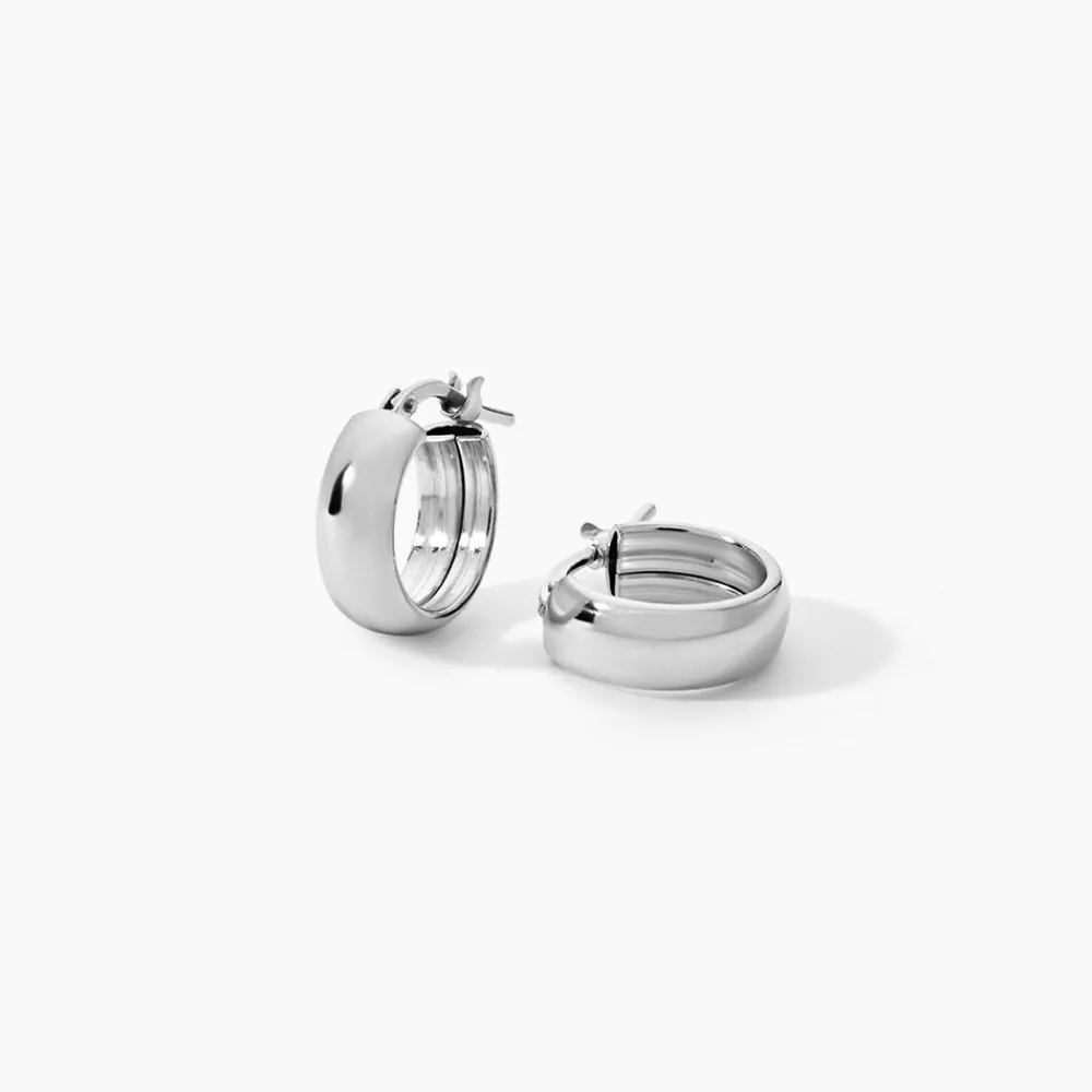 Marc Orian Créoles Argent|Créoles > Créoles Lisa Argent Blanc