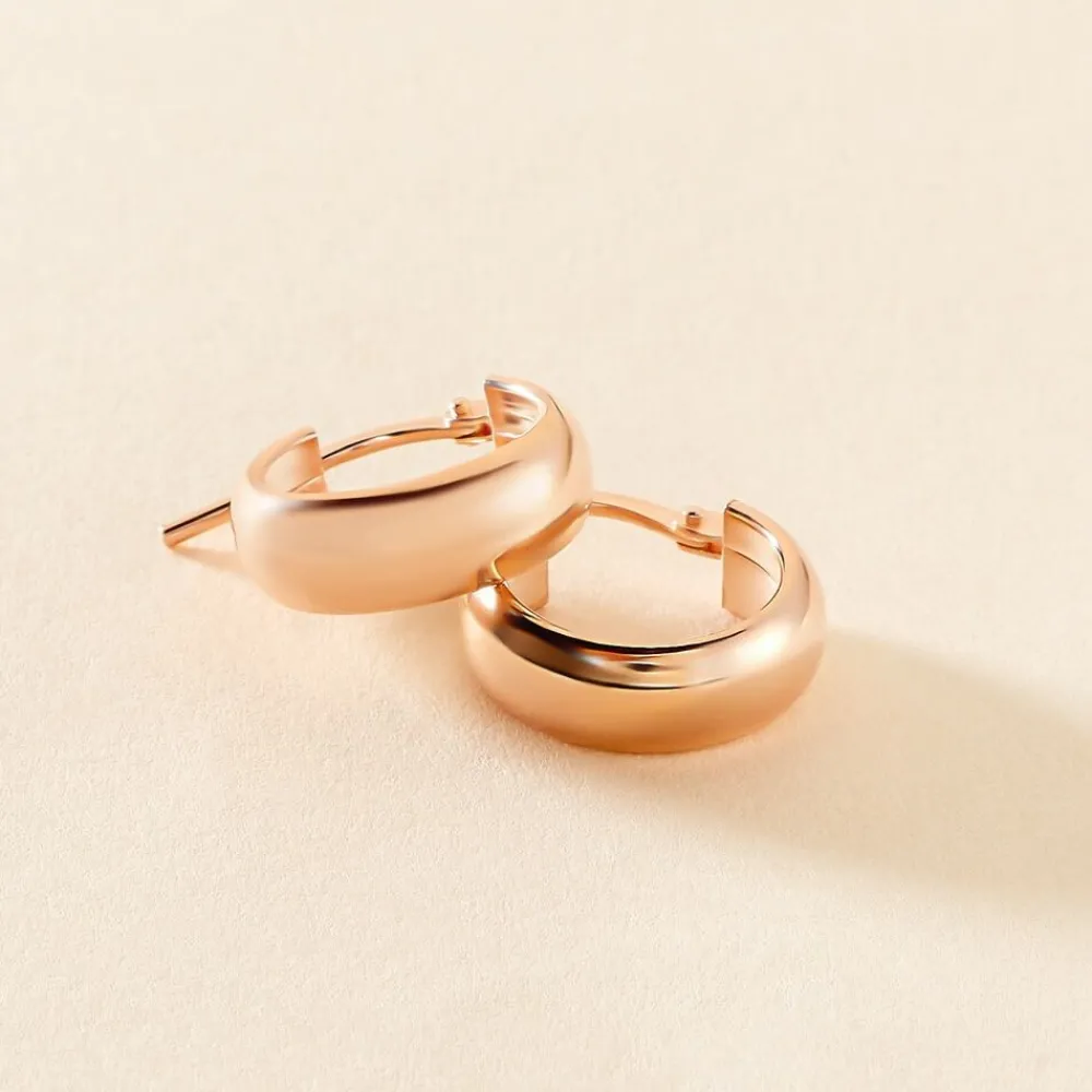 Marc Orian Créoles Argent|Créoles > Créoles Lisa Argent Rose