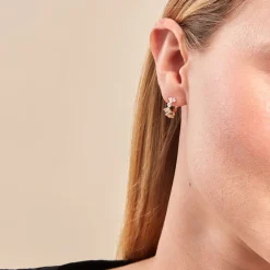 Marc Orian Bijoux Zirconium|Créoles > Créoles Majestueuse Or Jaune Oxyde De Zirconium