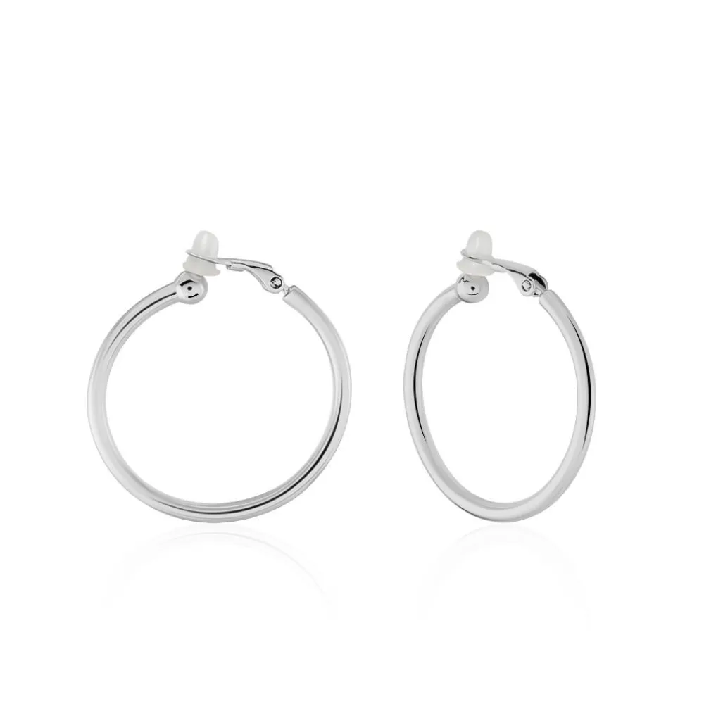 Marc Orian Créoles Argent|Créoles > Créoles Maxa Argent Blanc